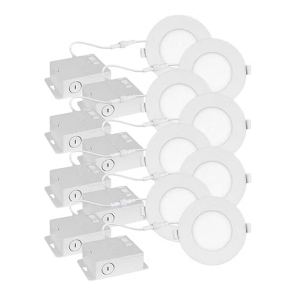 LUMINUS ELITE - Paquet de 8 Panneaux à DEL avec Boite de Jonction Détachée 10 cm-8-pack-LED-Panel-With-Detached-Junction-Box-4-po-in-5850008