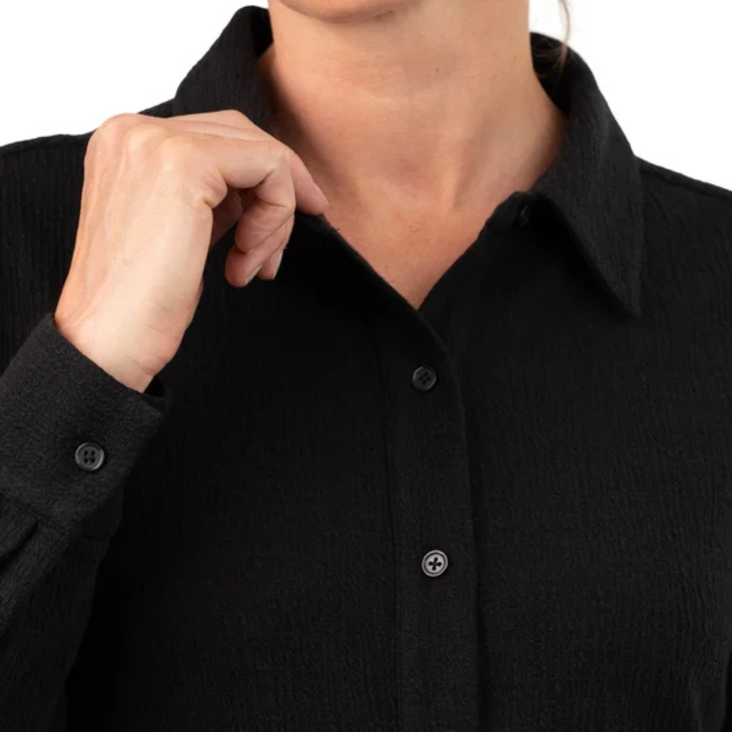 KERSH - Robe à Manches Longues pour Femme-Womens-Long-Sleeve-Dress-Noir-Black-1942127-1942122