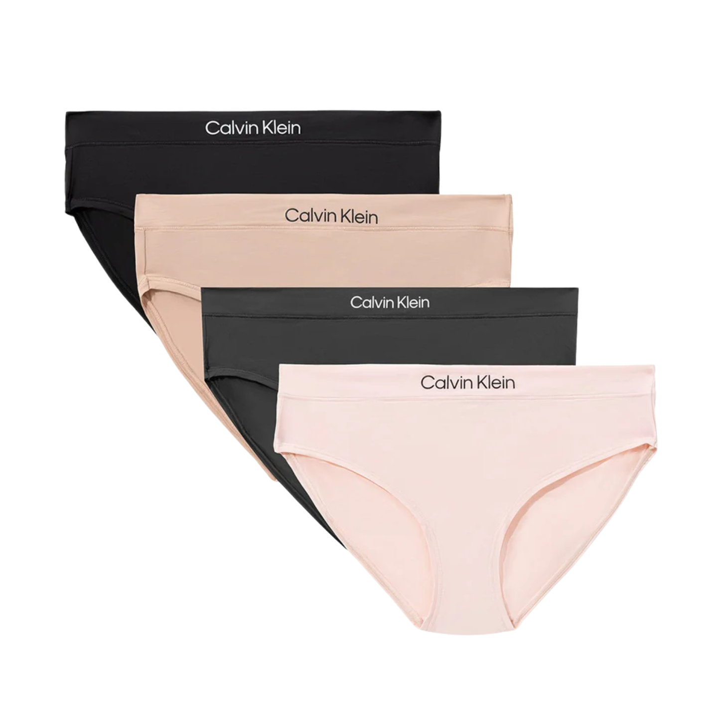 CALVIN KLEIN - Paquet de 4 Culottes Taille Basse pour Femme-4-Pack-Womens-Hipster-Noir-Beige-Gris-Multi-Black-Grey-1995430-1973455