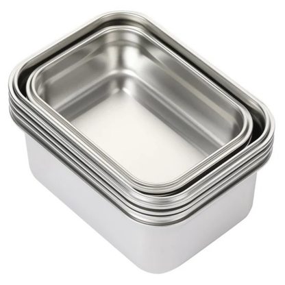 NEOFLAM - Ensemble de 6 Contenants en Acier Inoxydable-6-Stainless-Steel-Container-Set-8523323