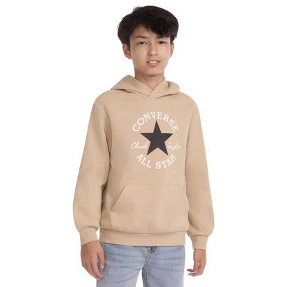 CONVERSE - Chandail à Capuchon en molleton pour Enfant-Kids-Fleece-Hoodie-Beige-7582525-1981023