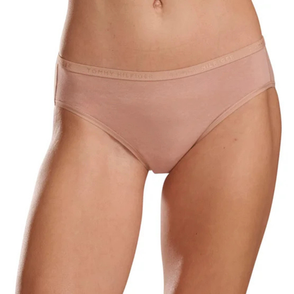 TOMMY HILFIGER - Paquet de 5 Culottes pour Femme-Womens-5-Pack-Classic-Bikini-Noir-Beige-Brun-Blanc-Neutre-Black-Brown-White-Neutral-1941418-1951153
