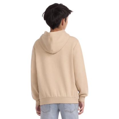 CONVERSE - Chandail à Capuchon en molleton pour Enfant-Kids-Fleece-Hoodie-Beige-7582525-1981023