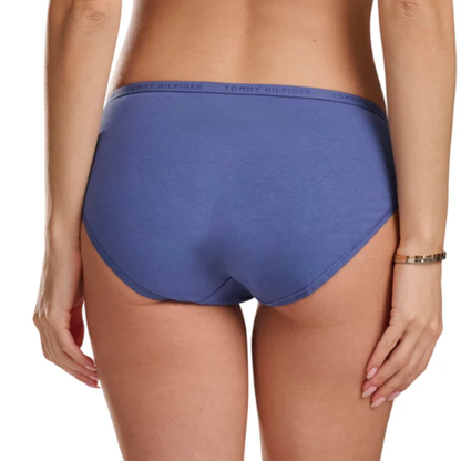 TOMMY HILFIGER - Paquet de 5 Culottes pour Femme-Womens-5-Pack-Classic-Bikini-Rose-Bleu-Pastel-Multi-Pink-Blue-1941418-1951154
