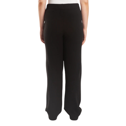LAZYPANTS - Pantalon Jambe Droite en Tricot pour Femme-Womens-Straight-Leg-Knit-Pant-Noir-Black-1947713