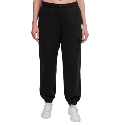 TUFF ATHLETICS - Pantalon Cargo en Molleton pour Femme-Womens-Fleece-Cargo-Jogger-Noir-Black-1930076