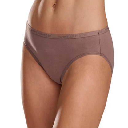 TOMMY HILFIGER - Paquet de 5 Culottes pour Femme-Womens-5-Pack-Classic-Bikini-Noir-Beige-Brun-Blanc-Neutre-Black-Brown-White-Neutral-1941418-1951153