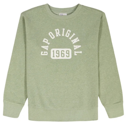 GAP KIDS - Chandail en Molleton Léger pour Garçon-Boys-Crewneck-Sweatshirt-Vert-Green-4541616-1990290