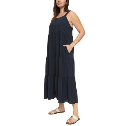 BLACK BOW - Robe Maxi pour Femme-Womens-Maxi-Dress-Marine-Navy-1988120-2004034