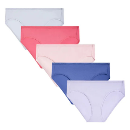 TOMMY HILFIGER - Paquet de 5 Culottes pour Femme-Womens-5-Pack-Classic-Bikini-Rose-Bleu-Pastel-Multi-Pink-Blue-1941418-1951154
