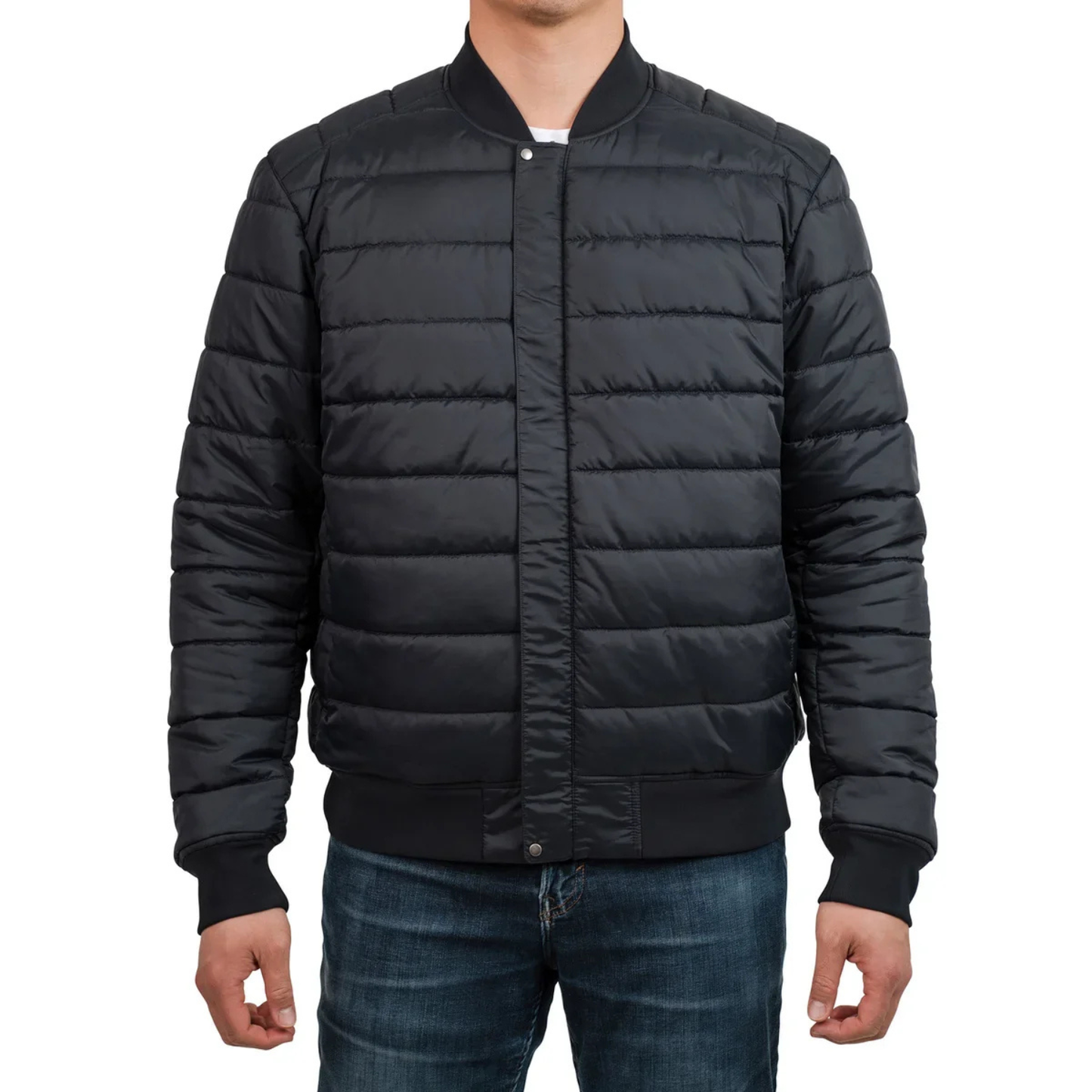 UNITED COLORS OF BENETTON - Blouson Réversible pour Homme-Mens-Reversible-Jacket-Noir-Black-9551500