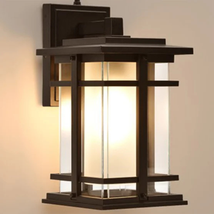 LUTEC -  Lanterne Murale à DEL pour l'Extérieur-Craftsman-Style-Outdoor-LED-Wall-Lantern-1806320