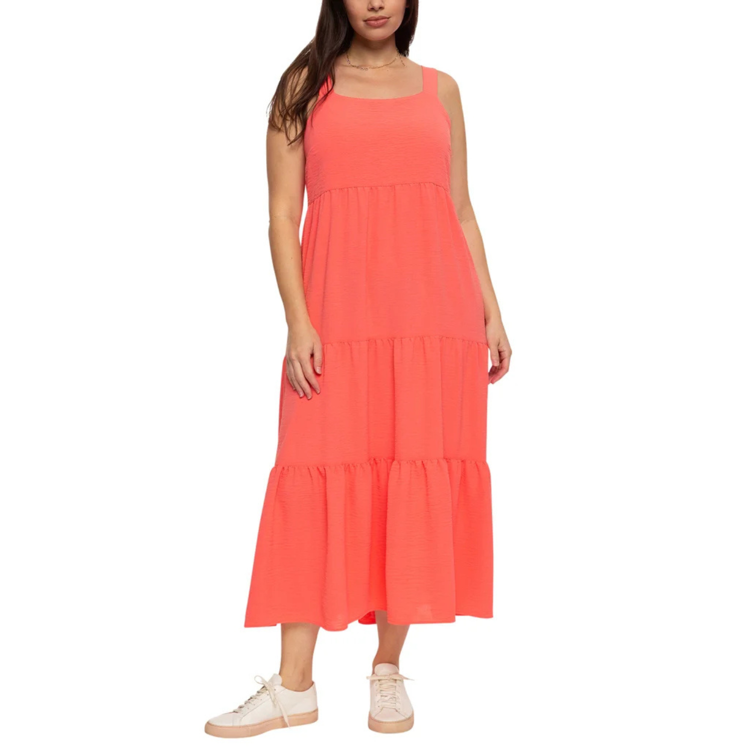 BLACK BOW - Robe Maxi pour Femme-Womens-Maxi-Dress-Rose-Corail-Pink-Coral-1988120-2004033