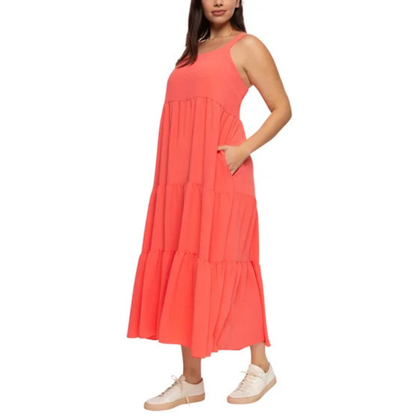 BLACK BOW - Robe Maxi pour Femme-Womens-Maxi-Dress-Rose-Corail-Pink-Coral-1988120-2004033