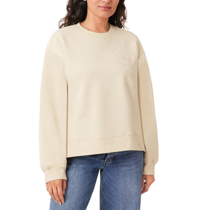 SCOTCH & SODA - Chandail à Col Rond pour Femme-Womens-Crewneck-Sweater-Crème-Cream-1961337-1970924
