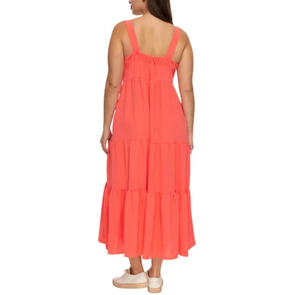 BLACK BOW - Robe Maxi pour Femme-Womens-Maxi-Dress-Rose-Corail-Pink-Coral-1988120-2004033