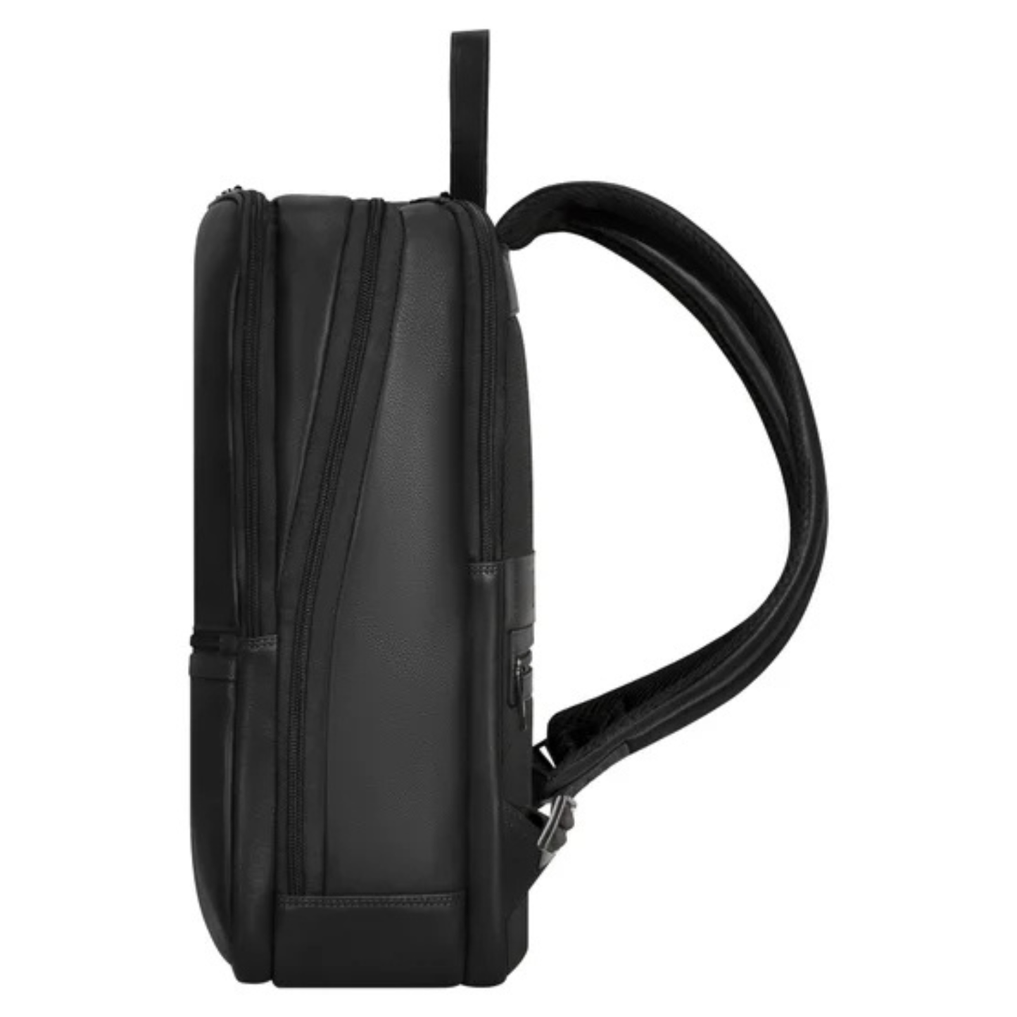 CHAMPS - Sac à Dos en Cuir-Leather-Backpack-Noir-Black-1968302