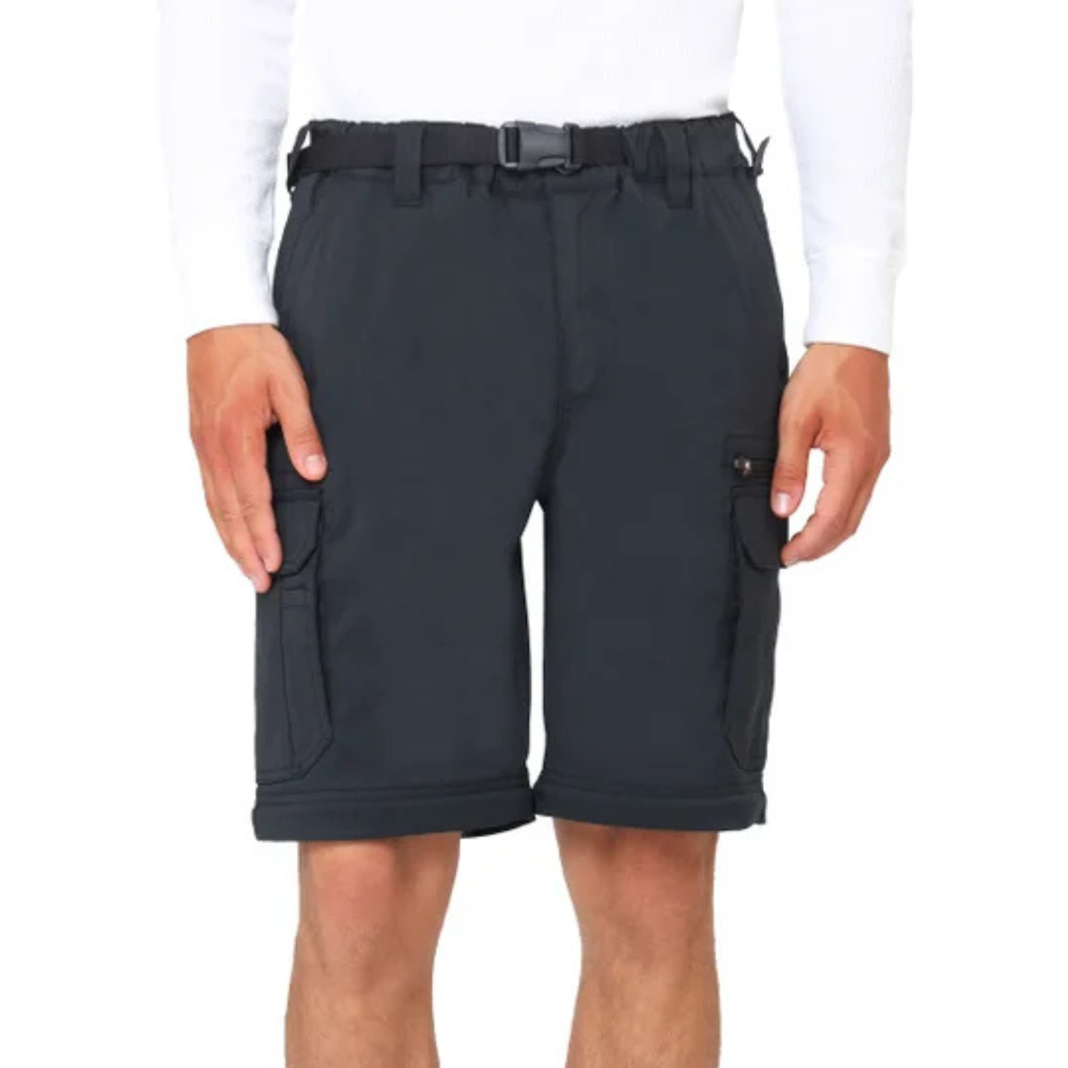 THE BC CLOTHING CO - Pantalon à Bas Amovible pour Homme-Mens-Convertible-Pant Noir-Black-375620-1972238