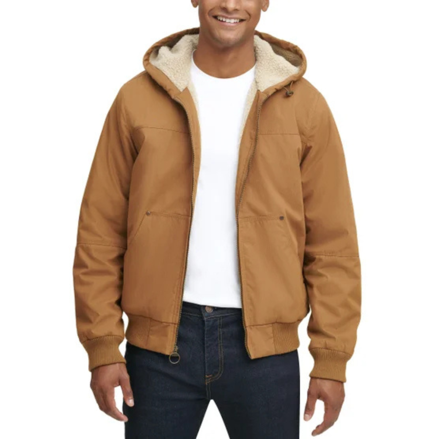 G.H. BASS & CO. - Manteau en Toile et Sherpa pour Homme-Mens-Canva-And-Sherpa-Jacket-1563304-Beige