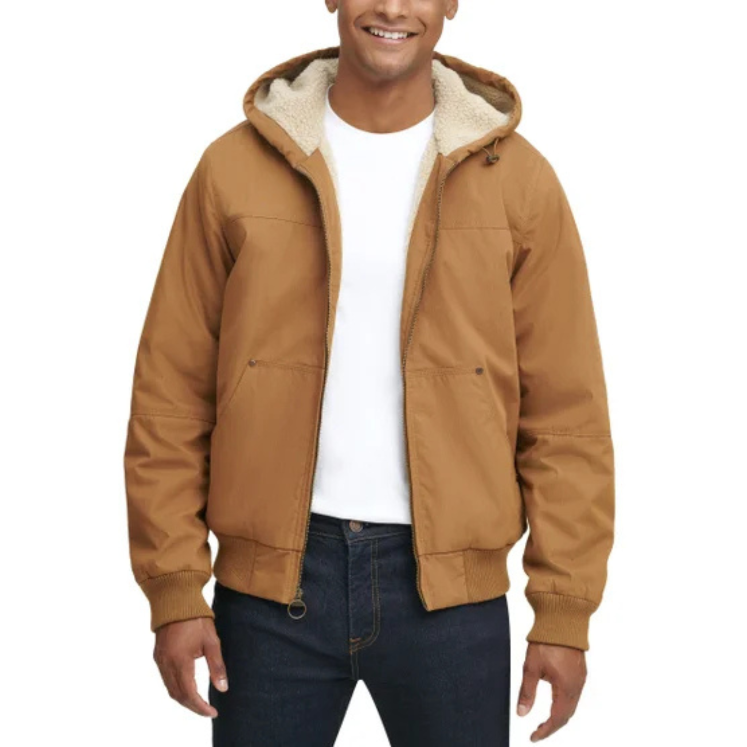 G.H. BASS & CO. - Manteau en Toile et Sherpa pour Homme-Mens-Canva-And-Sherpa-Jacket-1563304-Beige