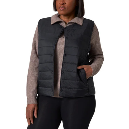 MONDETTA - Veste Sans Col pour Femme-Womens-Collarless-Vest-Noir-Black-1085500-1964489
