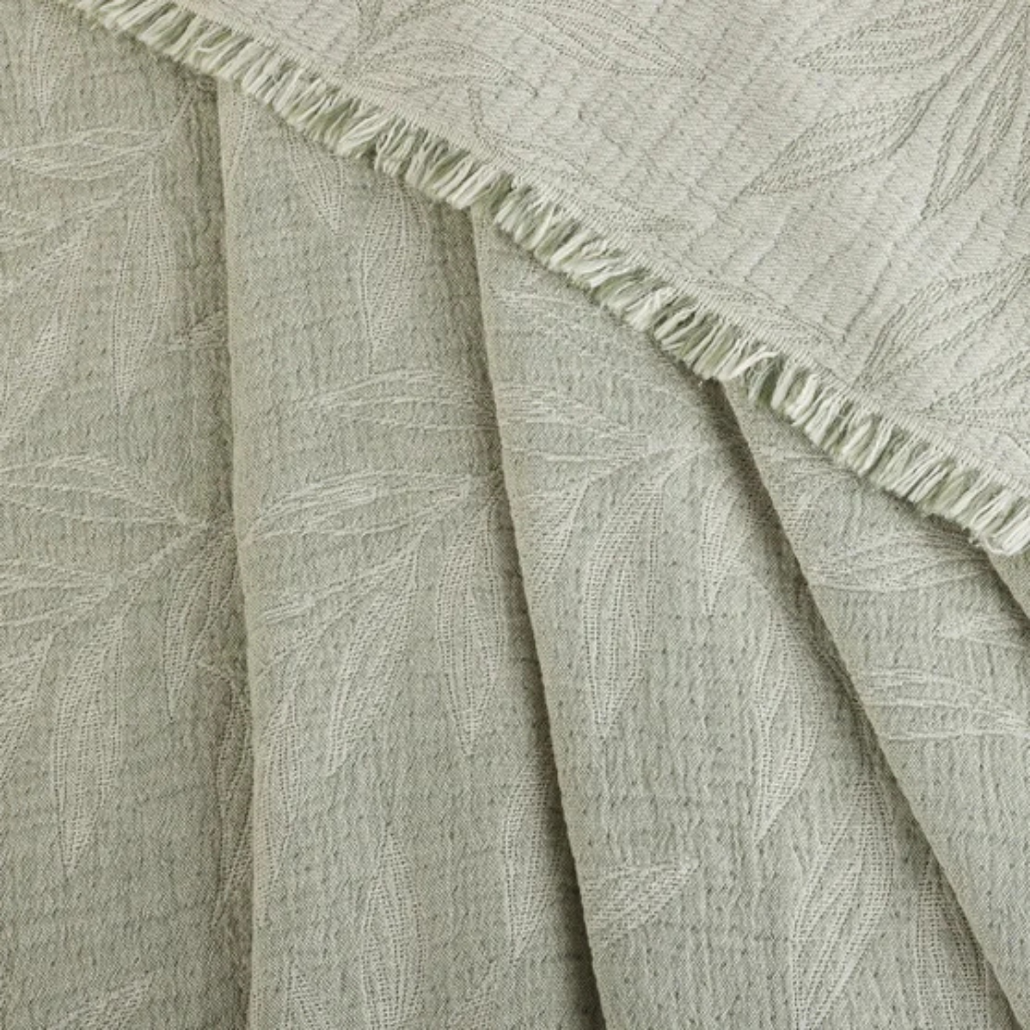 LIFE COMFORT - Jeté en Coton Réversible-reversible-cotton-throw-Vert-Green-1726023-1980954