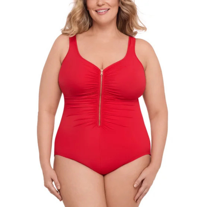 MIRADONNA BY MIRACLESUIT - Maillot de Bain pour Femme-Womens-One-piece-Swimsuit-Rouge-Red-8721602-1984192