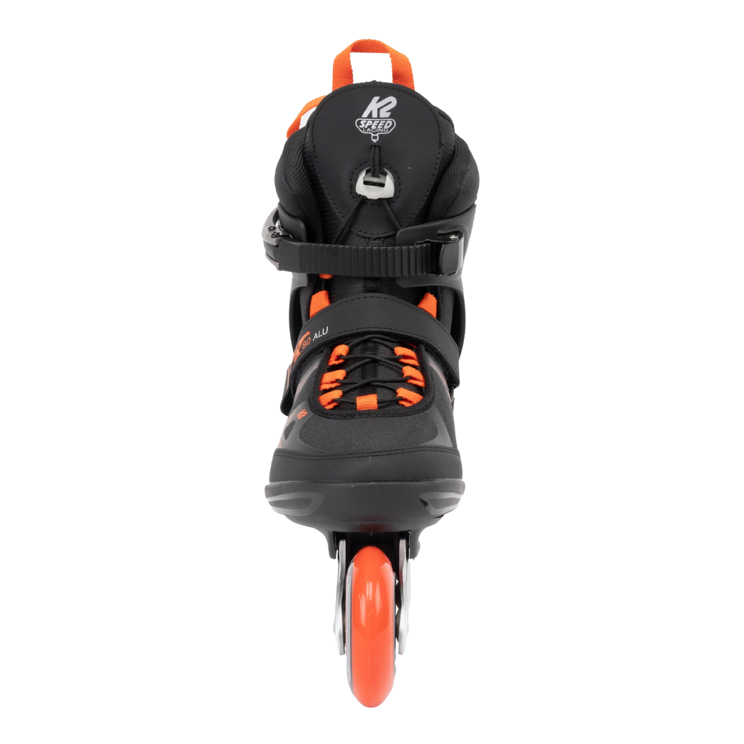 K2 SKATES - Patins à Roues Alignés F.I.T.80 ALU pour Homme-Mens-Inline-Skates-Noir-Orange-Black-1940120
