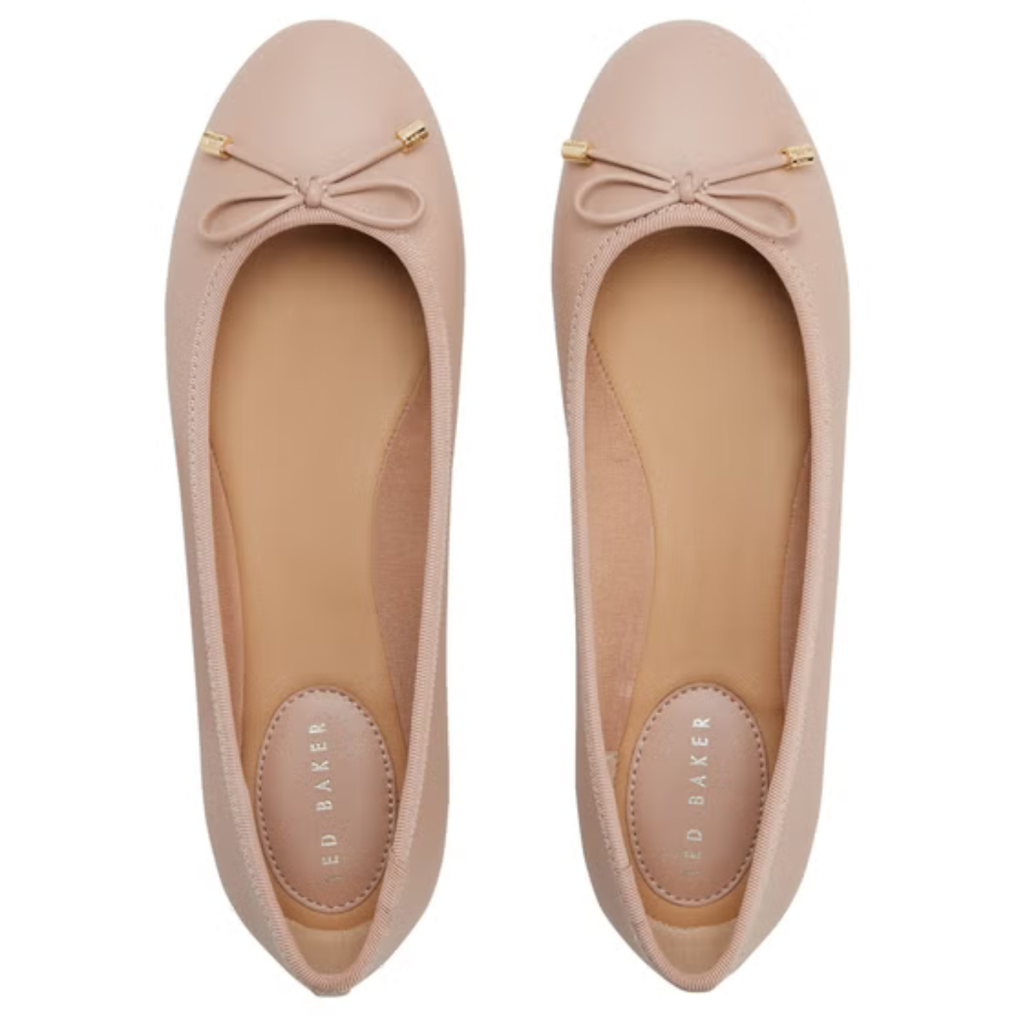 TED BAKER - Ballerine pour Femme-Womens-Ballerina-Flat-Beige-Rose-Pink-1979815-1971596