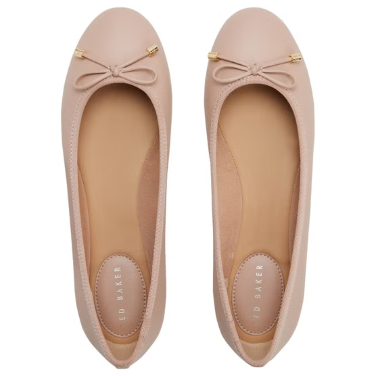 TED BAKER - Ballerine pour Femme-Womens-Ballerina-Flat-Beige-Rose-Pink-1979815-1971596