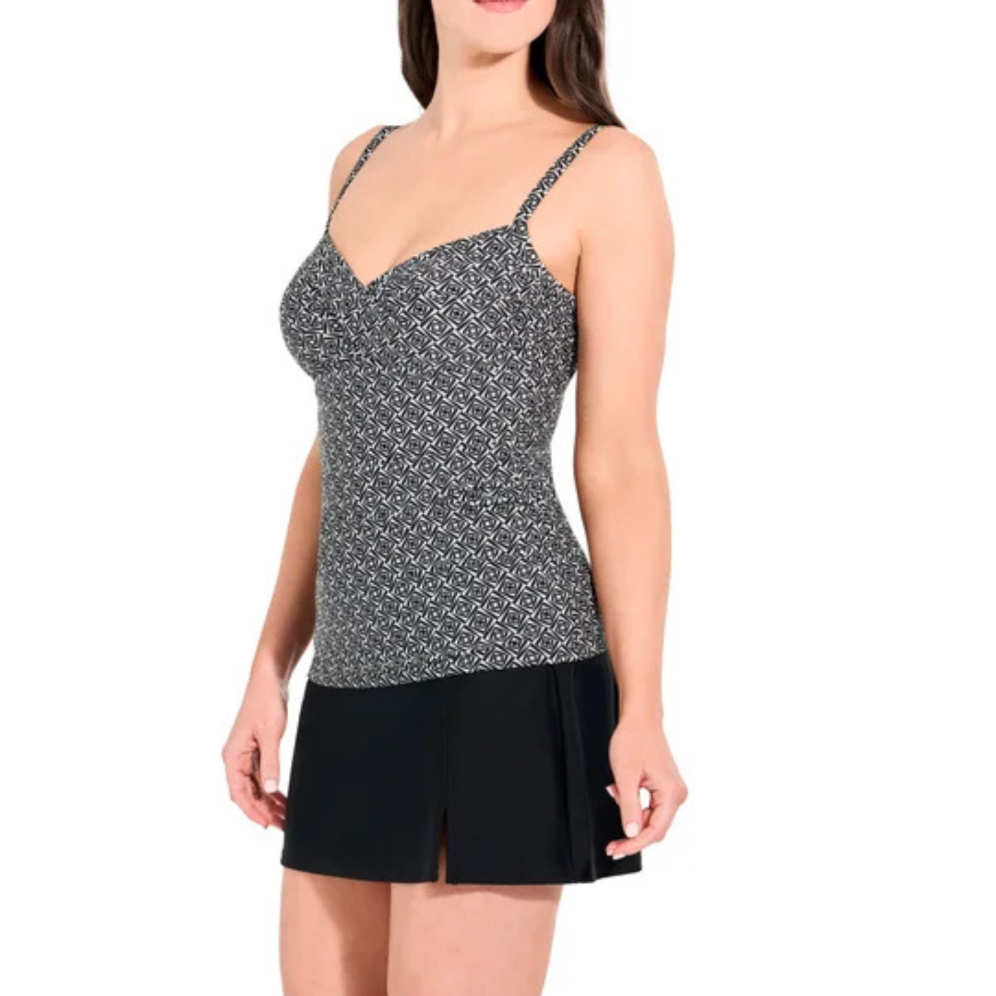 CHRISTINA - Haut de Maillot de Bain pour Femme-Womens-Tankini-Swim-Top-Noir-Black-1856367-1954149