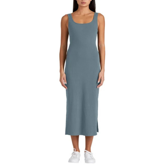 FRANK AND OAK - Paquet de 2 Robes Camisoles Côtelées-Womens-2-pack-rib-tank-dress-Vert-bleu-gris-green-blue-green-1993817-2005223