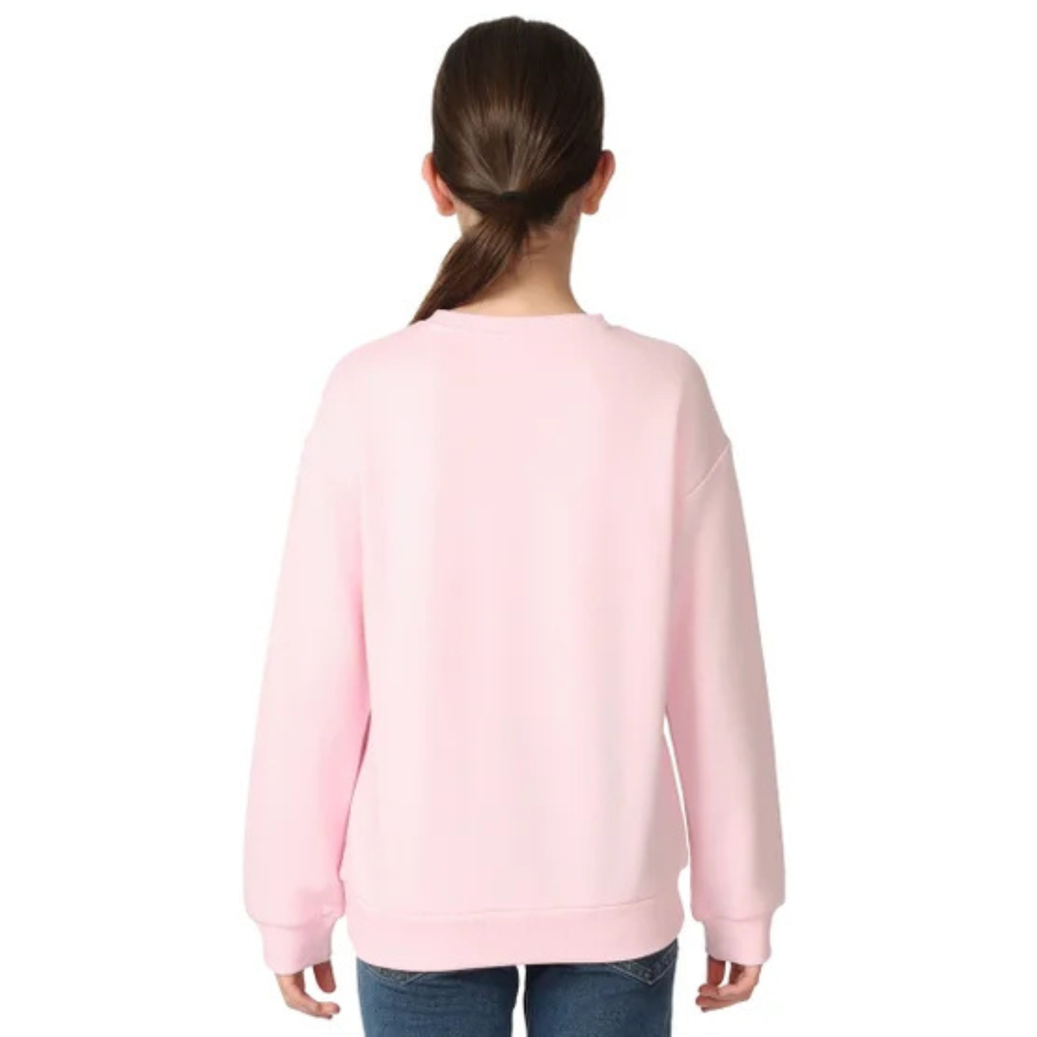 GAP KIDS -Chandail en Molleton à Col Rond pour Fille-Girls-Crew-Sweatshirt-Rose-Pink-4432626-1953987