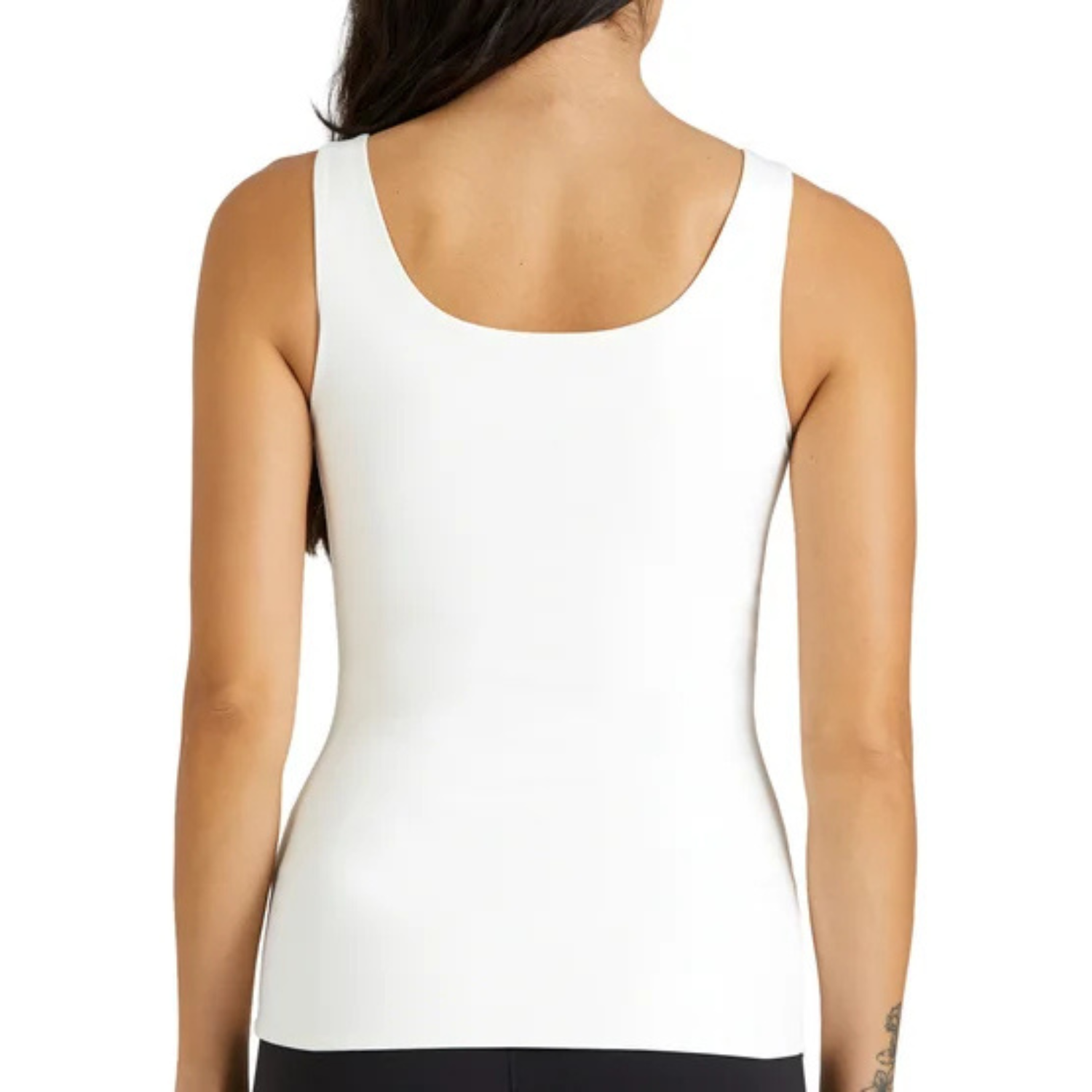 FRANK AND OAK - Paquet de 2 Camisoles Galbantes pour Femme-Womens-Smoothing-Contour-Tank-2-Pack-Noir-Blanc-Black-White-3966509-1963791