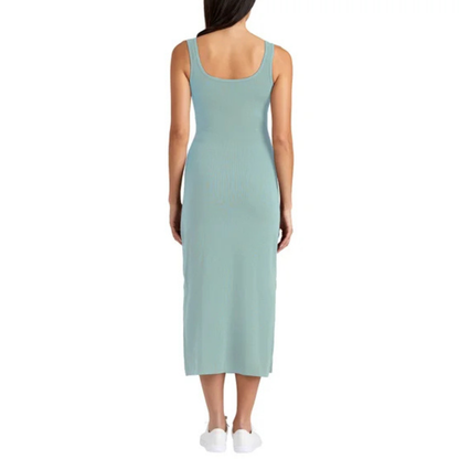 FRANK AND OAK - Paquet de 2 Robes Camisoles Côtelées-Womens-2-pack-rib-tank-dress-Vert-bleu-gris-green-blue-green-1993817-2005223