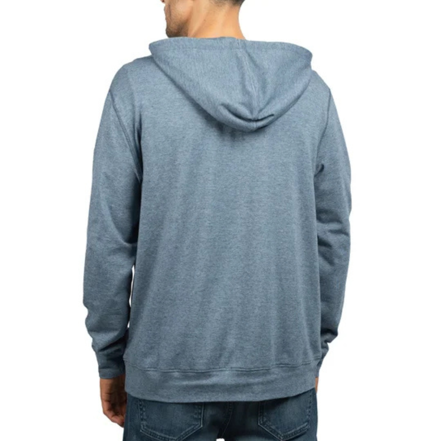 JACHS NEW YORK - Chandail Léger à Capuchon pour Homme-Mens-Lightweight-Pullover-Hoodie-Bleu-Blue-1976654-1995253