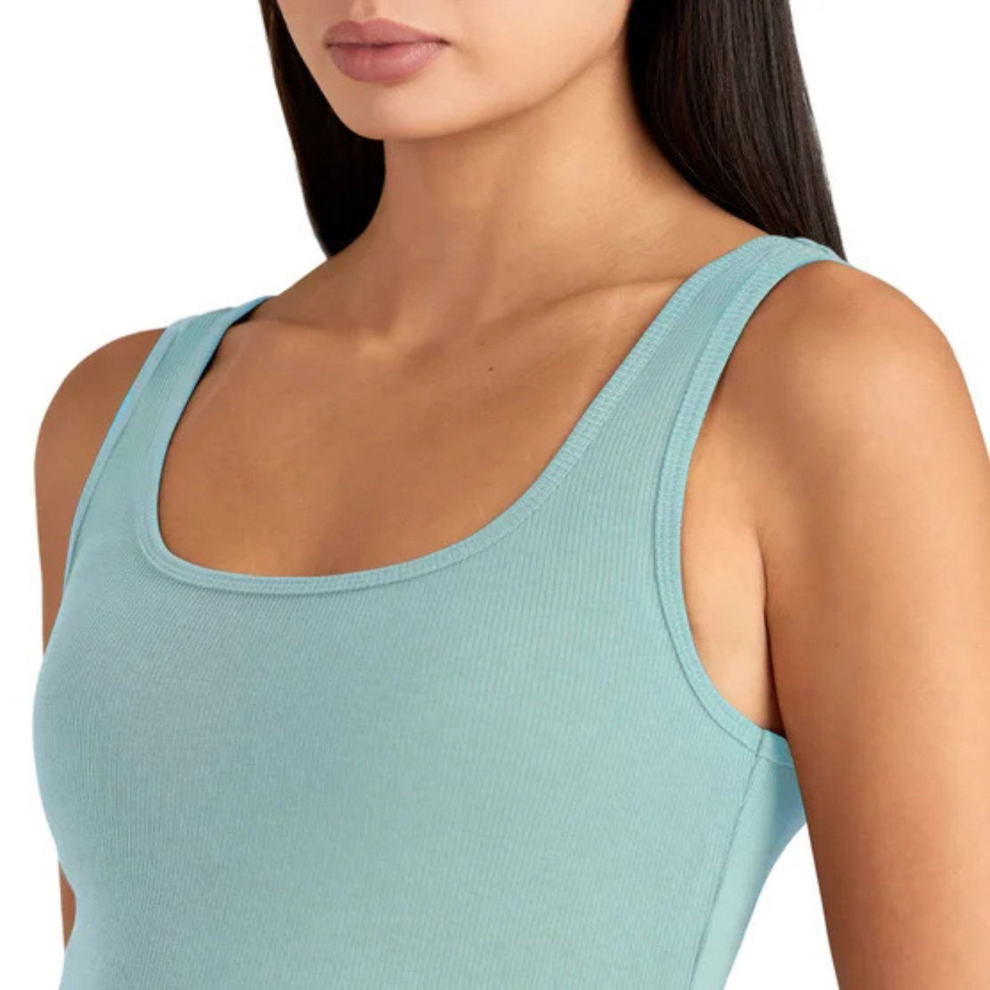 FRANK AND OAK - Paquet de 2 Robes Camisoles Côtelées-Womens-2-pack-rib-tank-dress-Vert-bleu-gris-green-blue-green-1993817-2005223