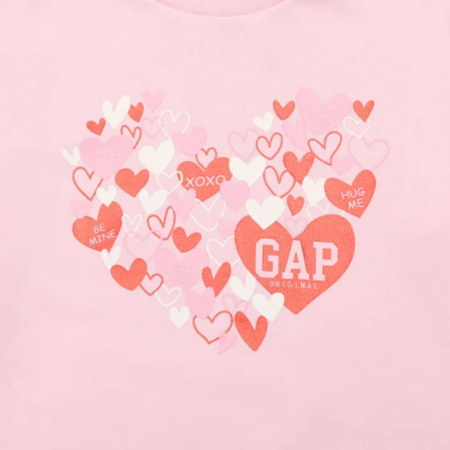 GAP KIDS -Chandail en Molleton à Col Rond pour Fille-Girls-Crew-Sweatshirt-Rose-Pink-4432626-1953987