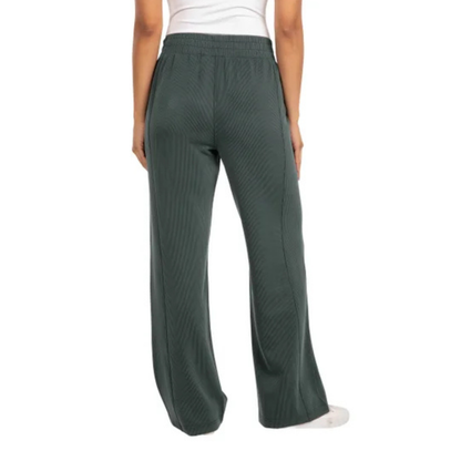 SPYDER - Pantalon Côtelé à Jambes Larges pour Femme-Womens-ribbed-wide-leg-pant-vert-green-1908470-1920863