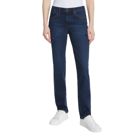 LUCKY BRAND - Jeans Droit à Taille Mi-Haute pour Femme-Womens-Mid-Rise-Straight-Leg-Bleu-Blue-1896278-1903905