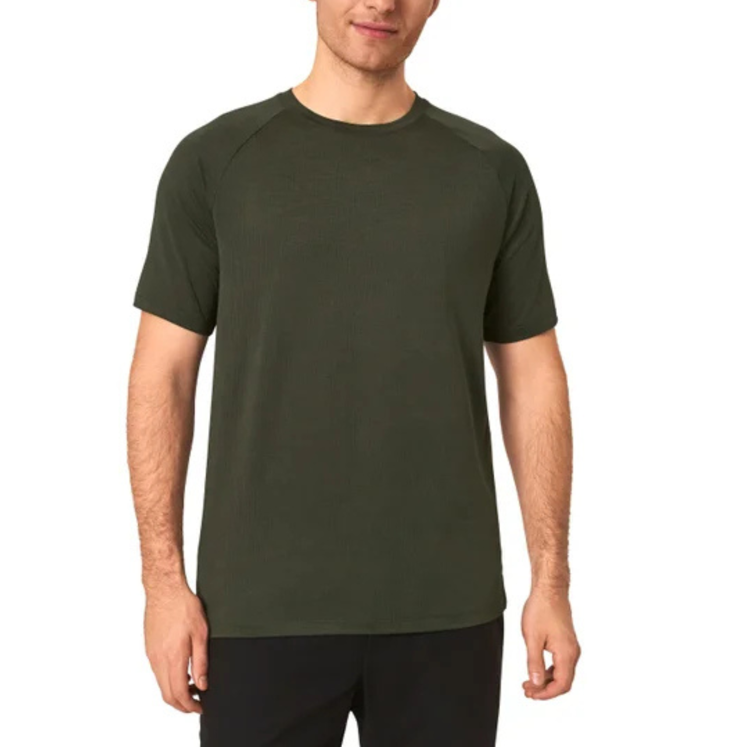MONDETTA - Paquet de 2 Chandails Raglan Actif pour Homme-Mens-Active-Raglan-tee-2-pack-Vert-Gris-Green-Grey-1988074-2006848