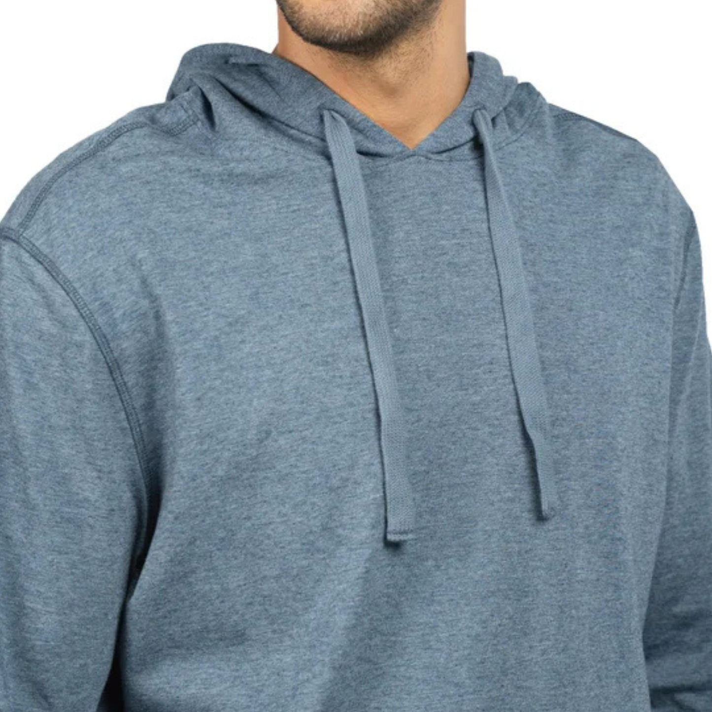 JACHS NEW YORK - Chandail Léger à Capuchon pour Homme-Mens-Lightweight-Pullover-Hoodie-Bleu-Blue-1976654-1995253