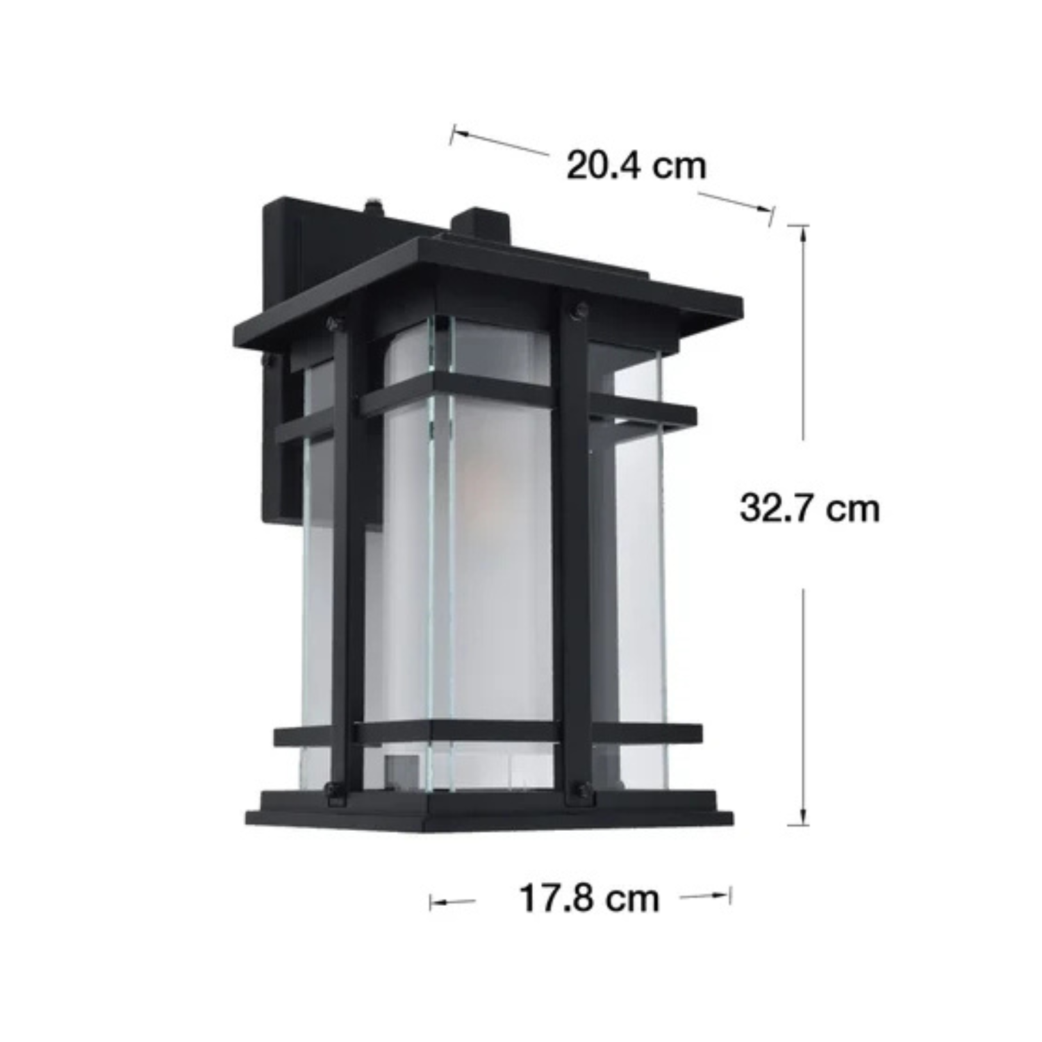 LUTEC -  Lanterne Murale à DEL pour l'Extérieur-Craftsman-Style-Outdoor-LED-Wall-Lantern-1806320