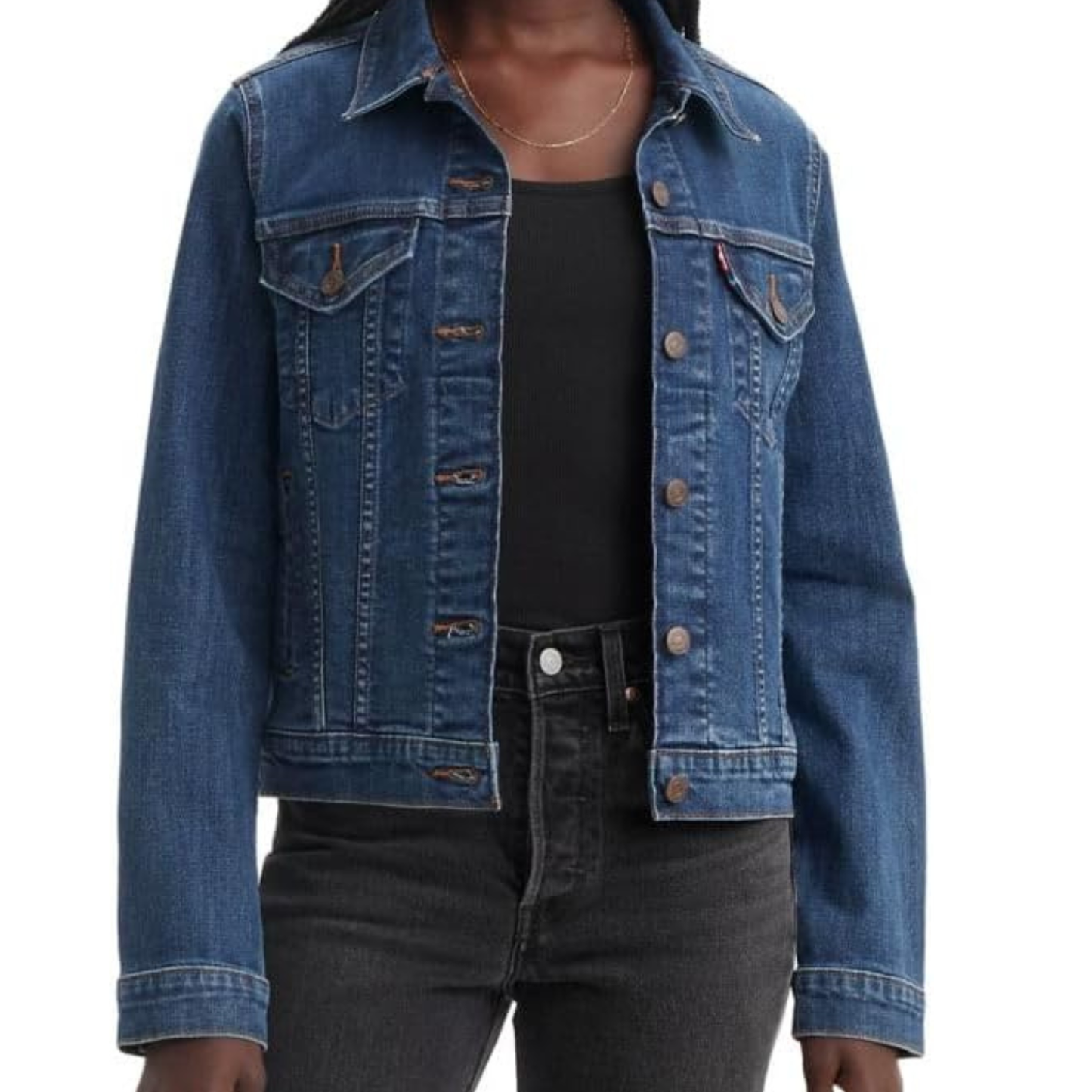 LEVI'S - Le Blouson Camionneur en Jeans pour Femme-Womens-The-trucker-Jacket-Bleu-Blue-1936536-1966347