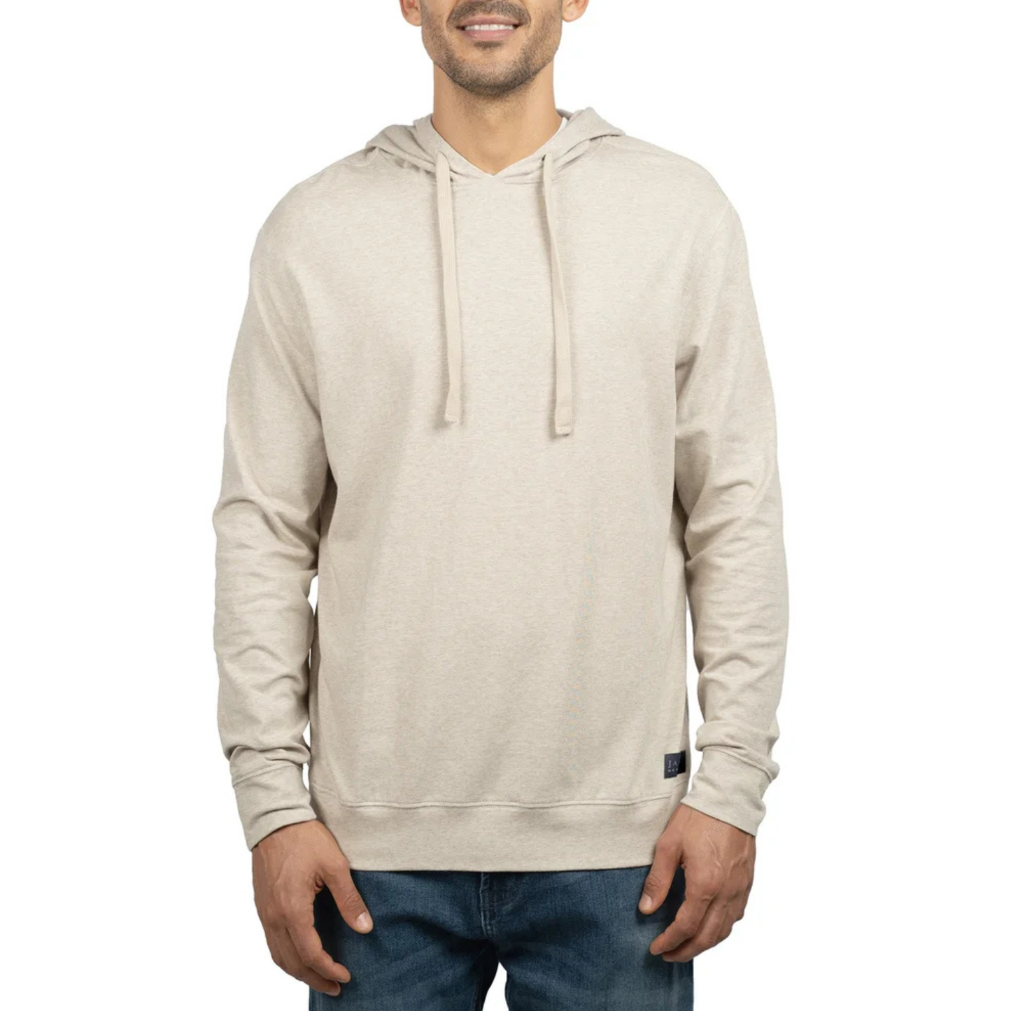 JACHS NEW YORK - Chandail Léger à Capuchon pour Homme-Mens-Lightweight-Pullover-Hoodie-Beige-1976654-1995254