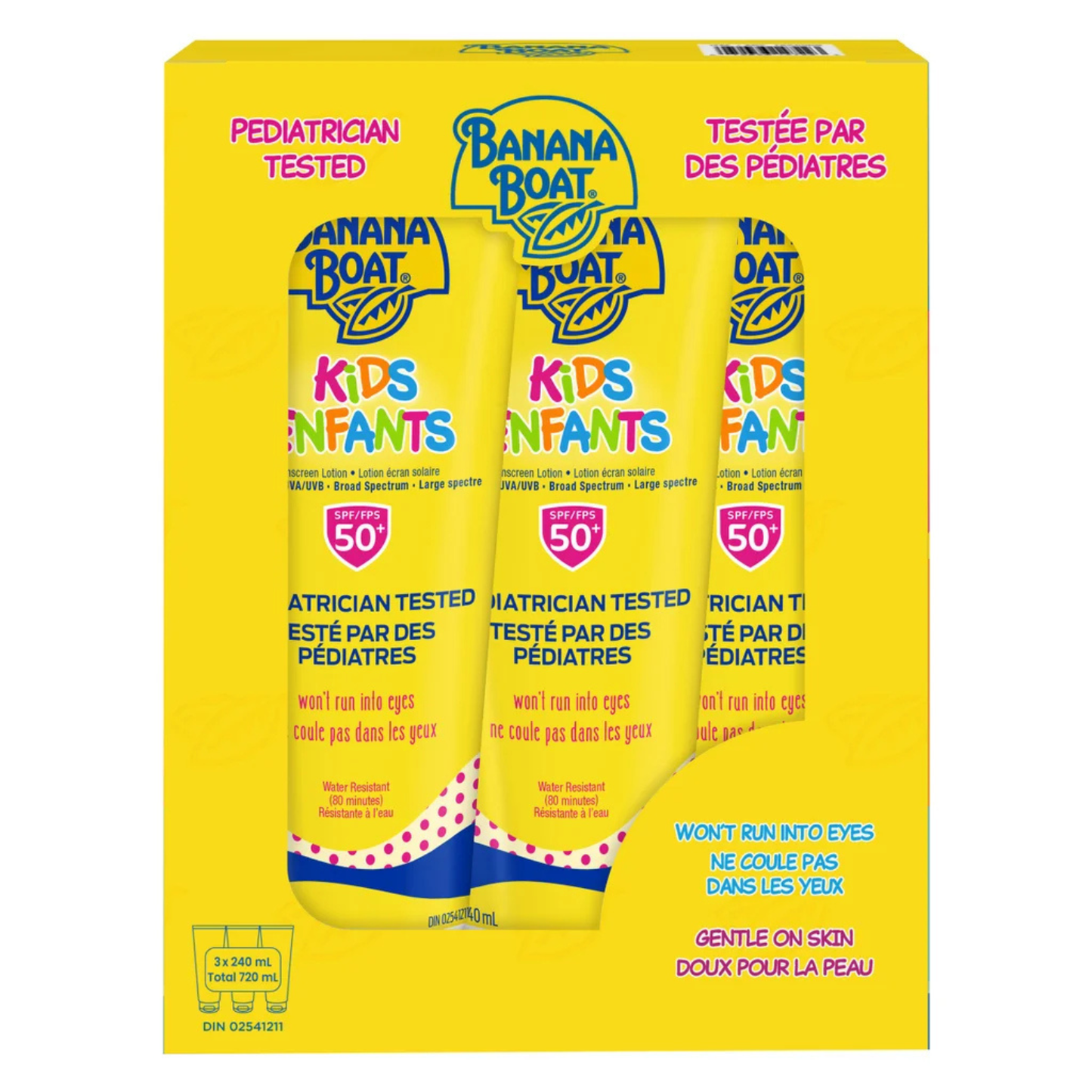 BANANA BOAT - Paquet de 3 Lotions Écran Solaire FPS 50+ pour Enfant-Kids-3-Pack-SPF-50-+-Suncreen-Lotion-240ml-1855908