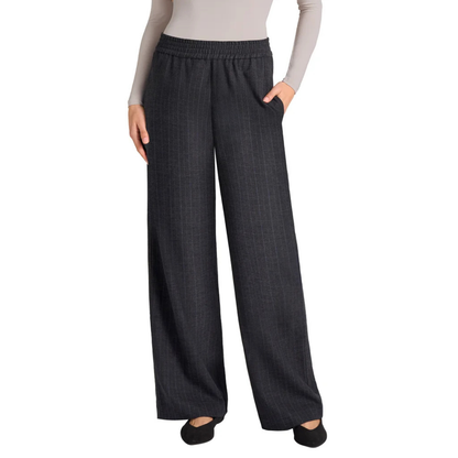 MATTY M - Pantalon Ample pour Femme-Womens-Wide-Leg-Pant-Gris-Grey-1939700