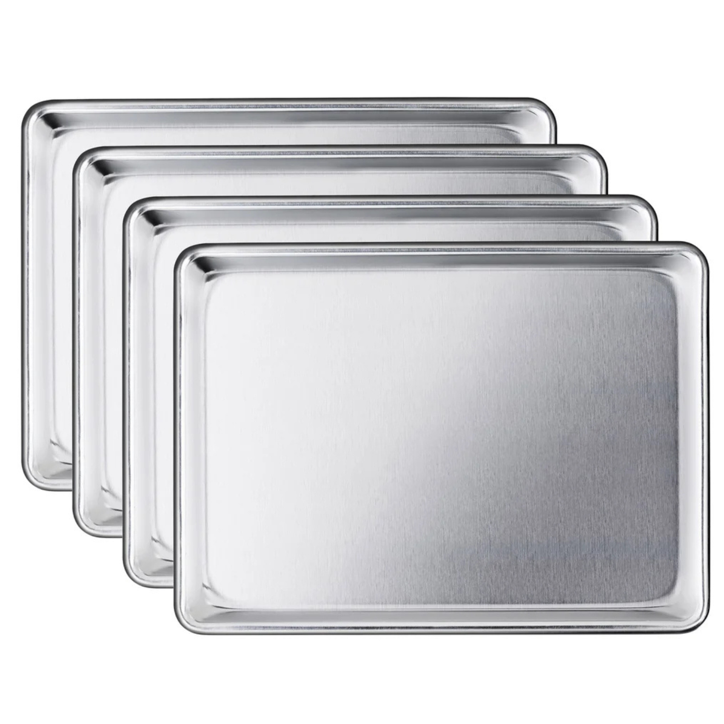 NEW STAR FOODSERVICE - Paquet de 4 Plaques de Cuisson Format 1/4-4-pack-1/4-size-baking-sheets-1995216