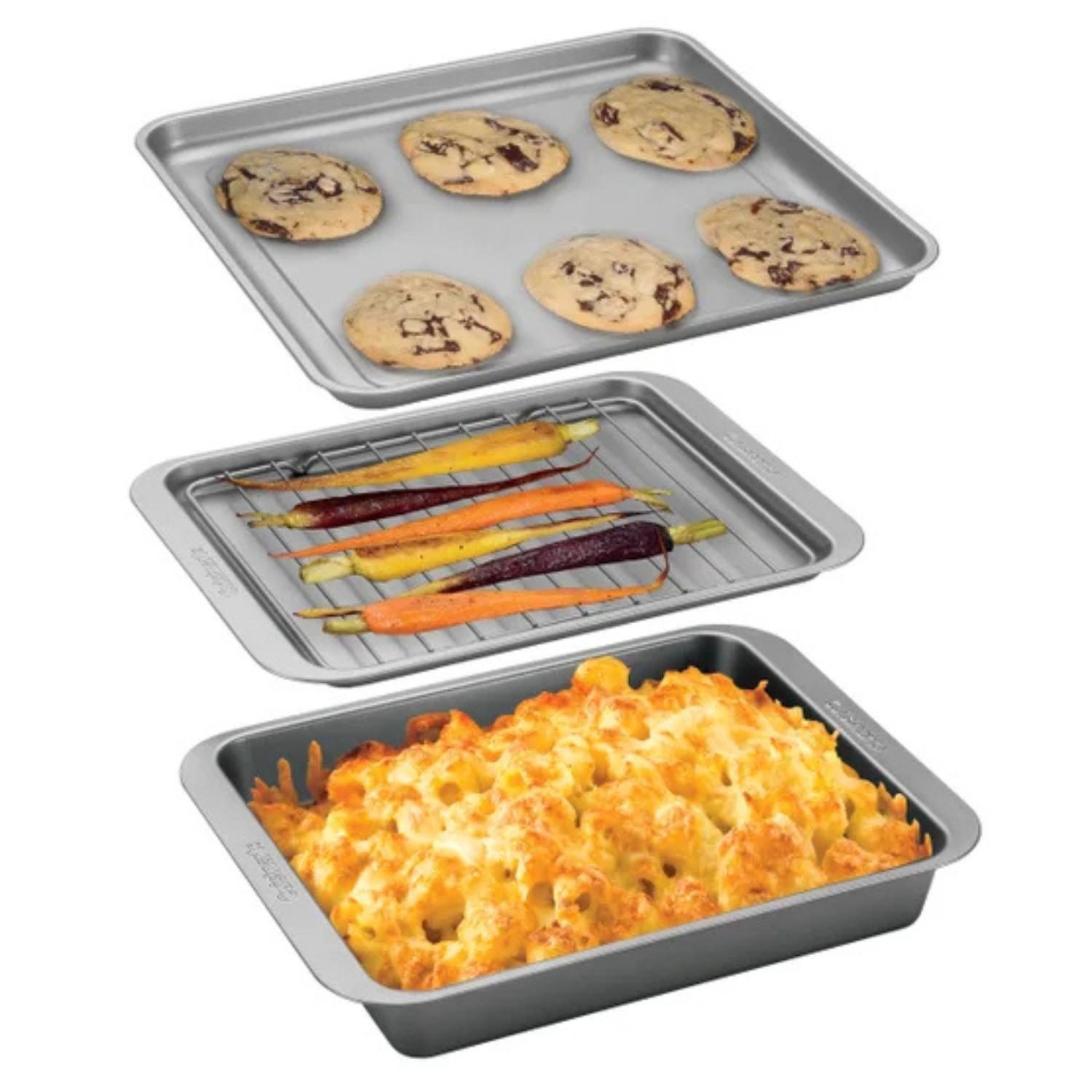CUISINART - Ensemble de 3 Plats de Cuisson pour Four Grille-Pain-Toaster-Oven-Bakeware-Set, 3-piece-1944830