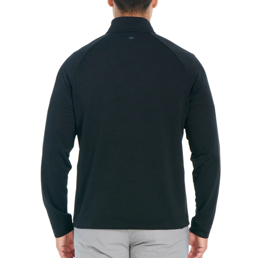 GREG NORMAN - Chandail à Glissière 1/4 pour Homme-Mens-1/4-Zip-Sweater-Noir-Black-1864568
